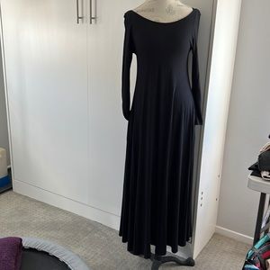 Soft Surroundings black petite maxi dress